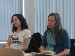 Doktoranderna Andrea Dankic och Madeleine Modin. 