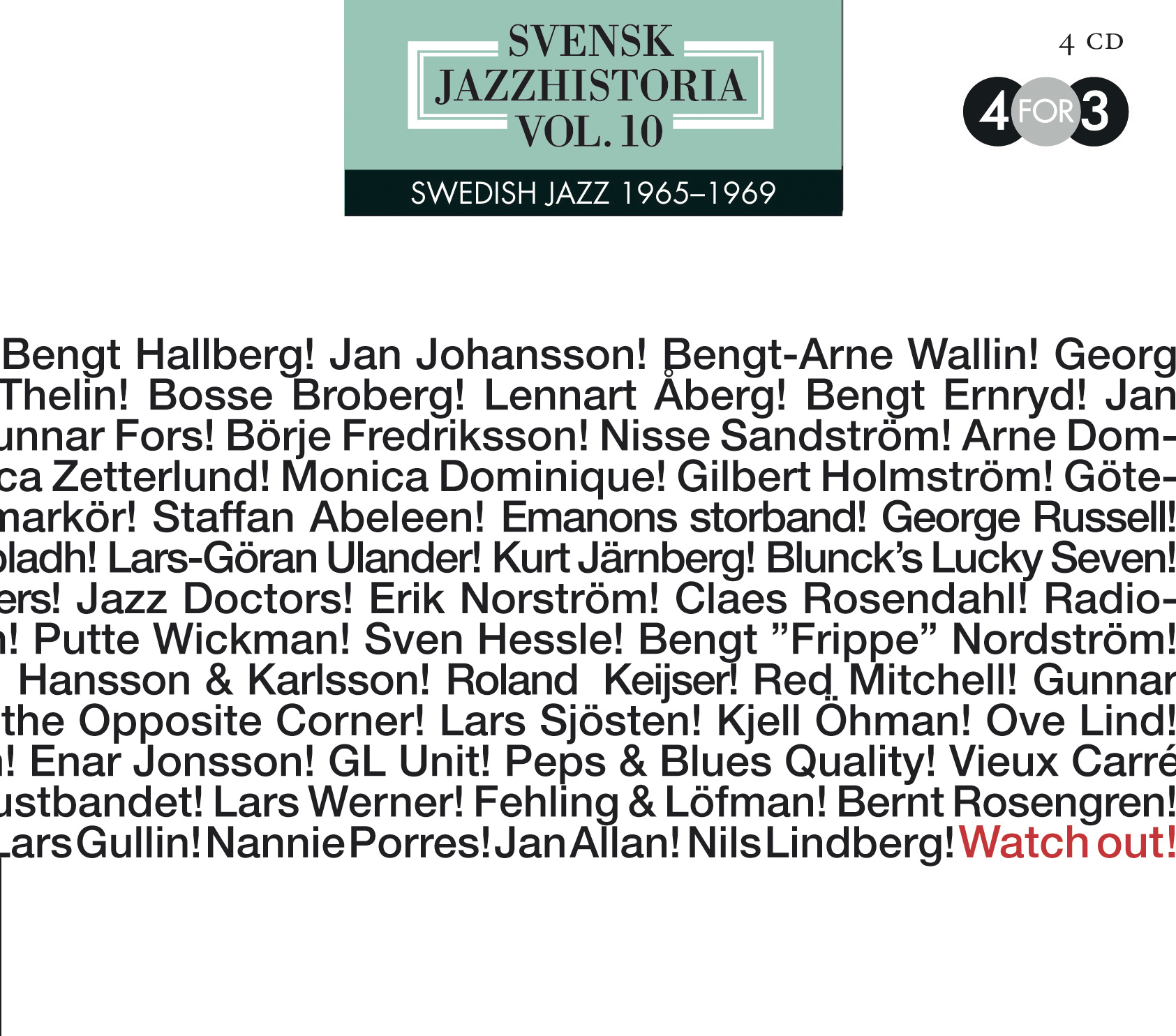 Svensk jazzhistoria vol. 10, 1965-69