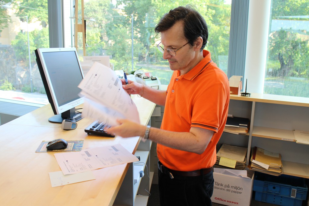 David går igenom dagens fjärrlån
