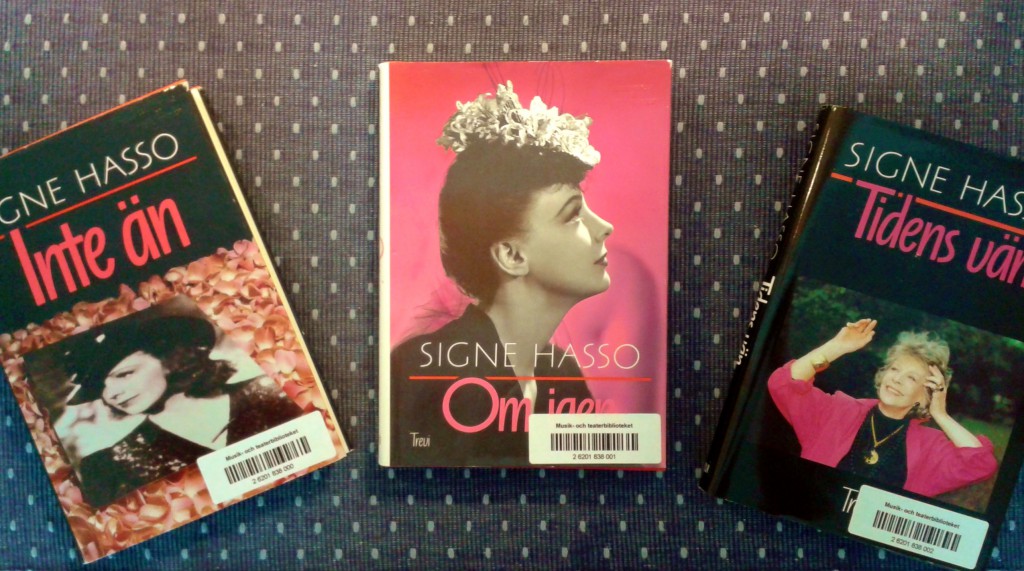 Signe Hassos självbiografiska triptyk.
