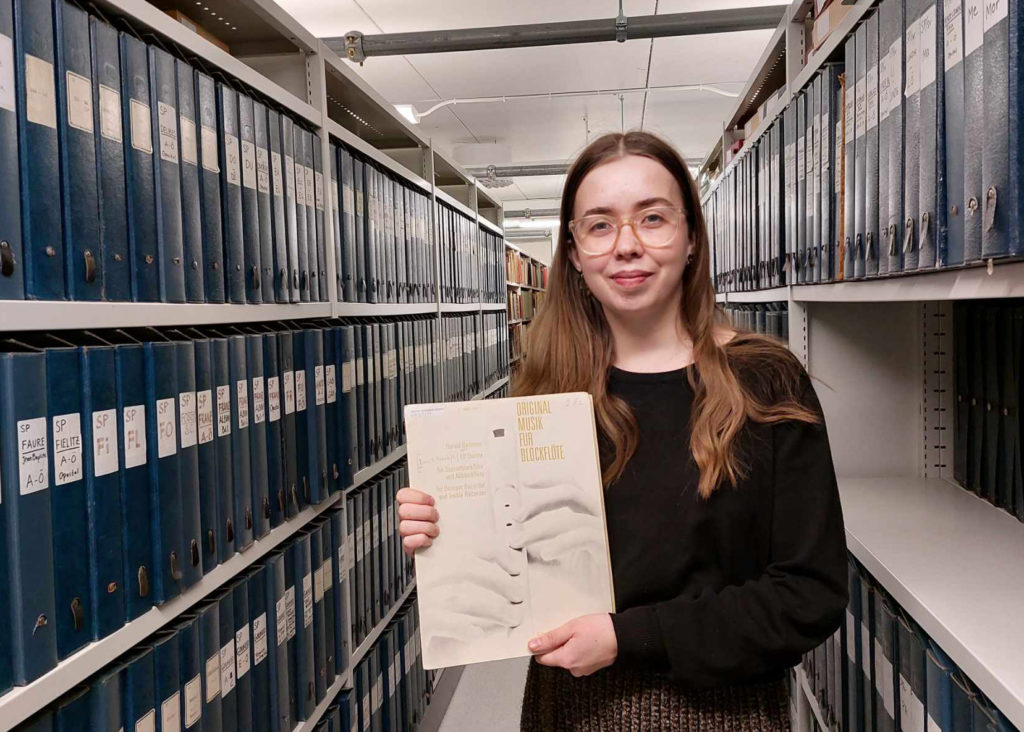 Alicia från Mastersprogrammet i ABM, inriktningen Biblioteks- och informationsvetenskap gjorde sin praktik på Musik- och teaterbiblioteket