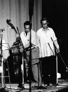 Charles Mingus och Gunnar Lindqvist, Emmabodafestivalen, 1972.