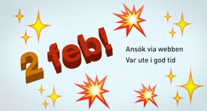 Sök projektstöd senast den 2 februari 2016.