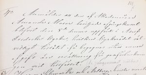 §4 Anmäldes att den af Akademien Amanda Maier beviljade afgångskonsert den 8de dennes uppförd i Adolf Fredriks kyrka, hvilket kyrkorådet välvilligt tillåtet få begagnas utan annan afgift än ersättning för gasförbrukningen vid tillfället.